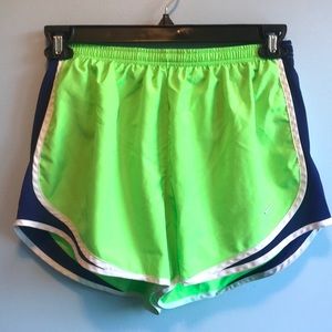 Nike Lime Green Running Shorts Size Large